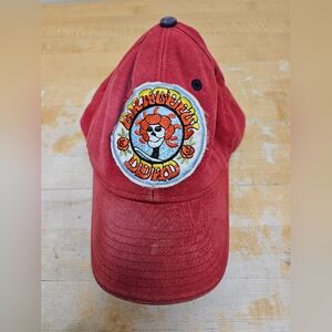 Red Grateful Dead Embroidered Cap